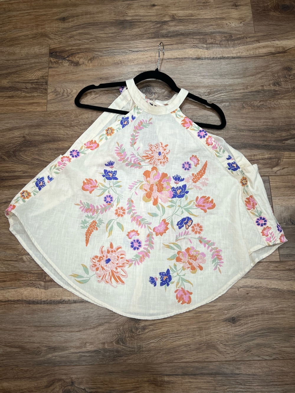 NWT Free People Emily Halter tie back tank top - size L